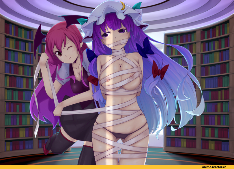 Adult BDSM, Anime Ero, Touhou Project, Koakuma, Patchouli Knowledge, Anime