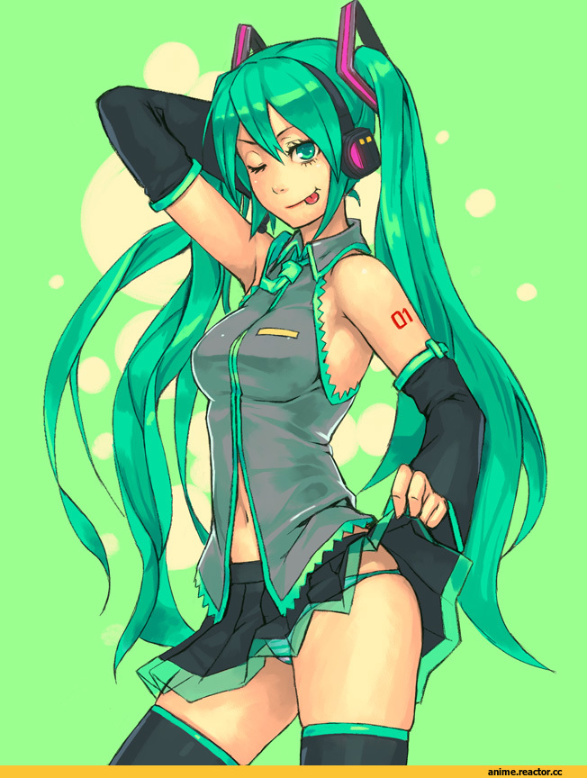Hatsune Miku, Vocaloid, and (artist), Adult pantsu, Anime Ero, Anime
