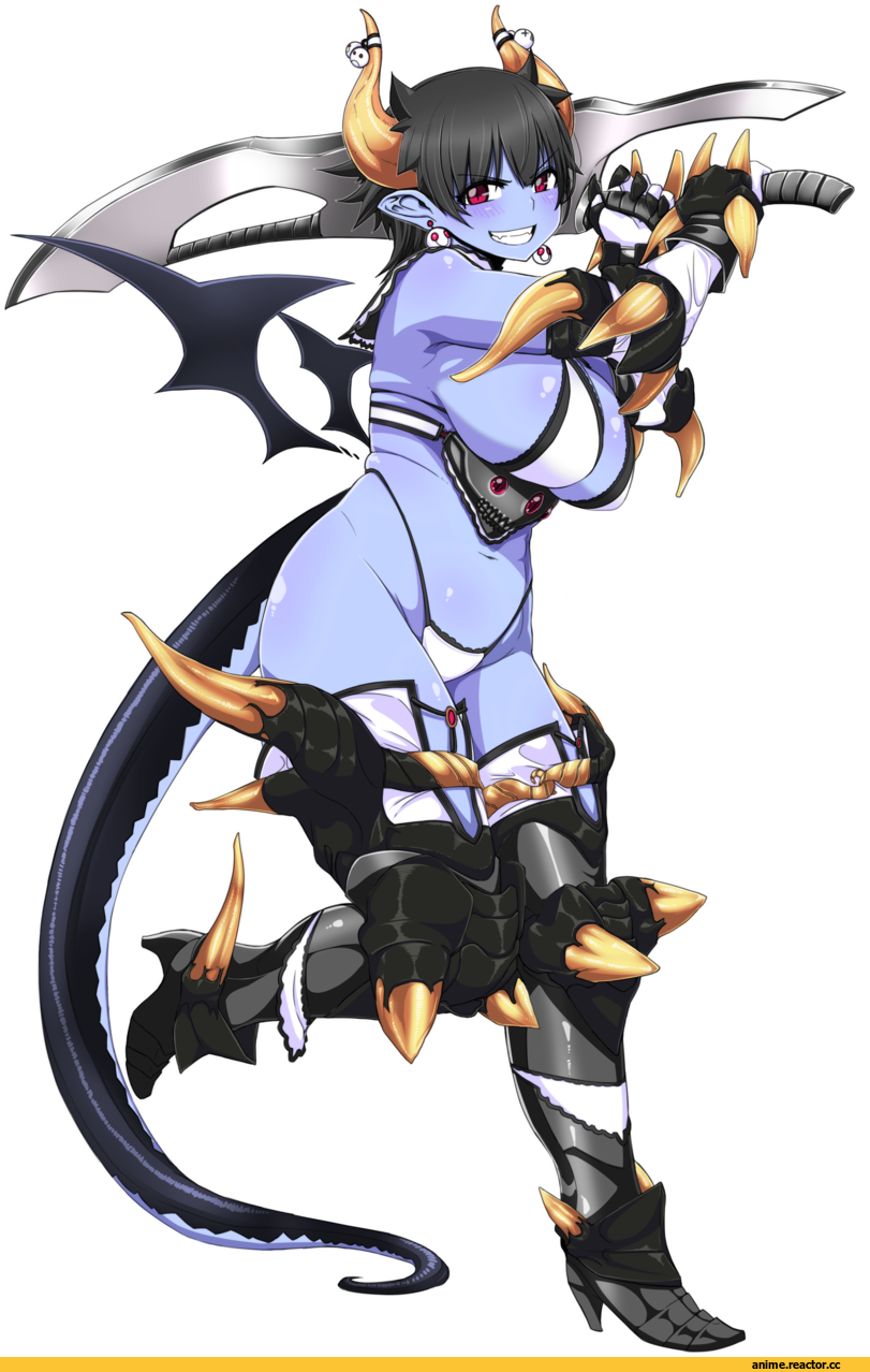 Luceva, Anime Art, Demon Girl (Anime), Monster Girl (Anime), Опасные Няшки, Anime Няши, Anime Ero, Anime