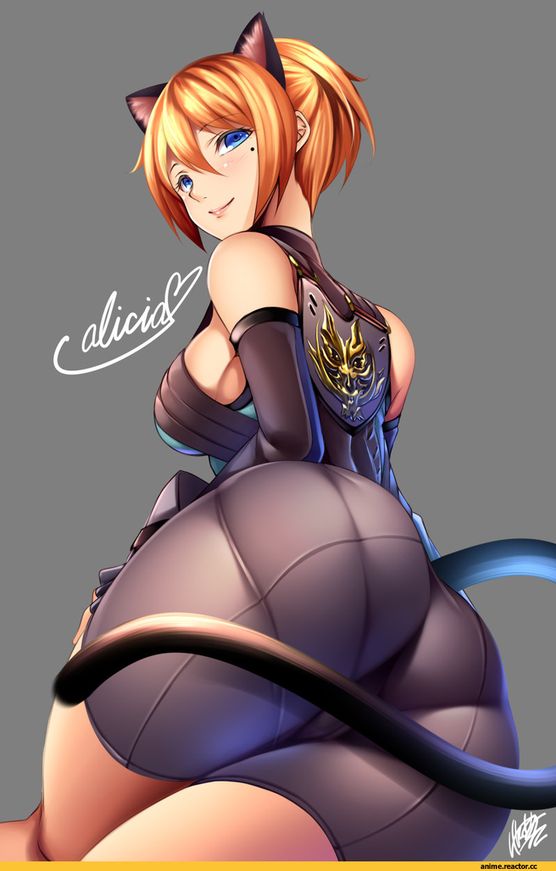 neko, Animal Ears, oshiri, Anime Ero, Izayoi Kaname, Anime Art, под катом еще одна, Anime