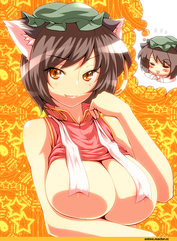 Chen, Touhou Project, Tro, Anime Ero, Nekomata, Animal Ears, Anime
