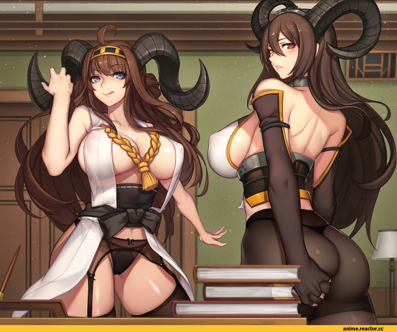 Kongou (Kantai Collection), Kantai Collection, Nagato (Kantai Collection), Anime Ero, Evan Yang, Anime