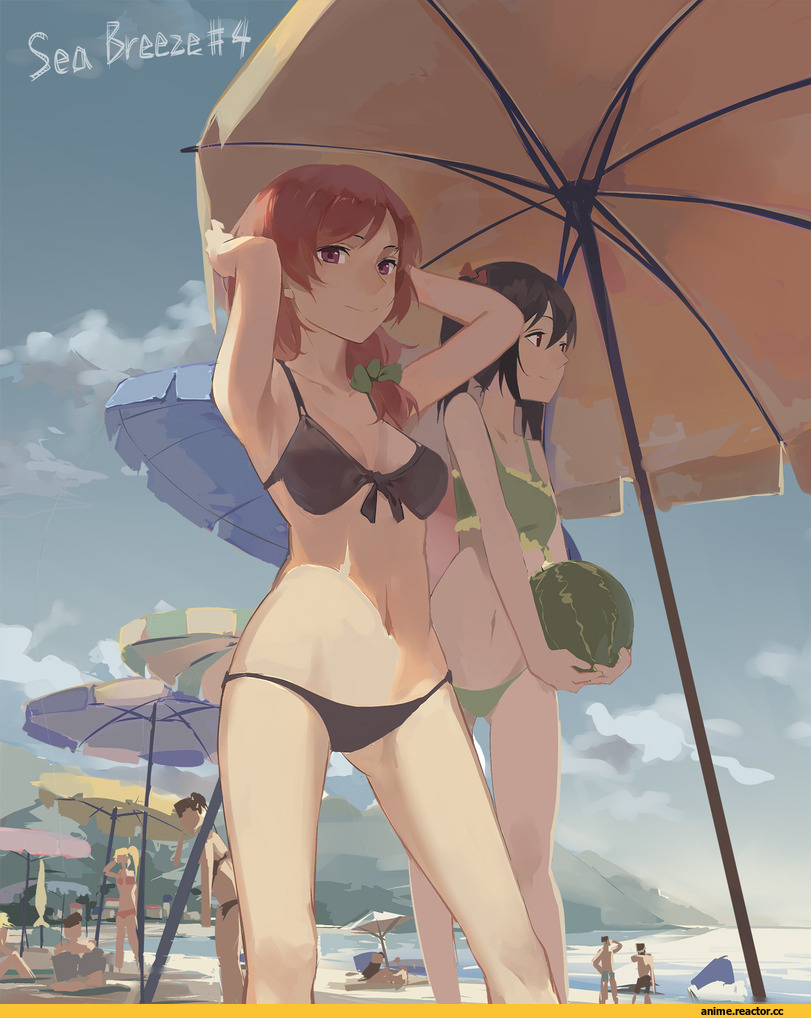 Love Live! School Idol Project, Nishikino Maki, Yazawa Nico, Anime Ero Swim, Anime Ero, Anime