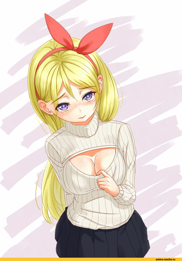 Anime Adult gifs, Anime Ero, kohaku (ambermoe), Anime Original, Anime Art, Open-Chest Sweater, Anime