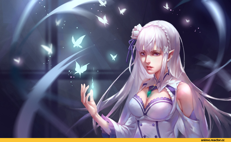 Re Zero Kara Hajimeru Isekai Seikatsu, Emilia (re zero), zema haru, Anime