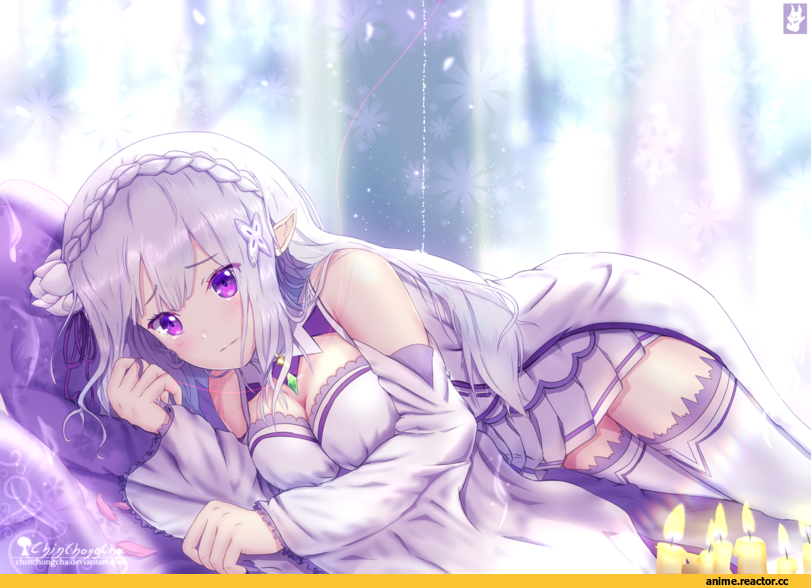 Re Zero Kara Hajimeru Isekai Seikatsu, Emilia (re zero), Chinchongcha, Anime