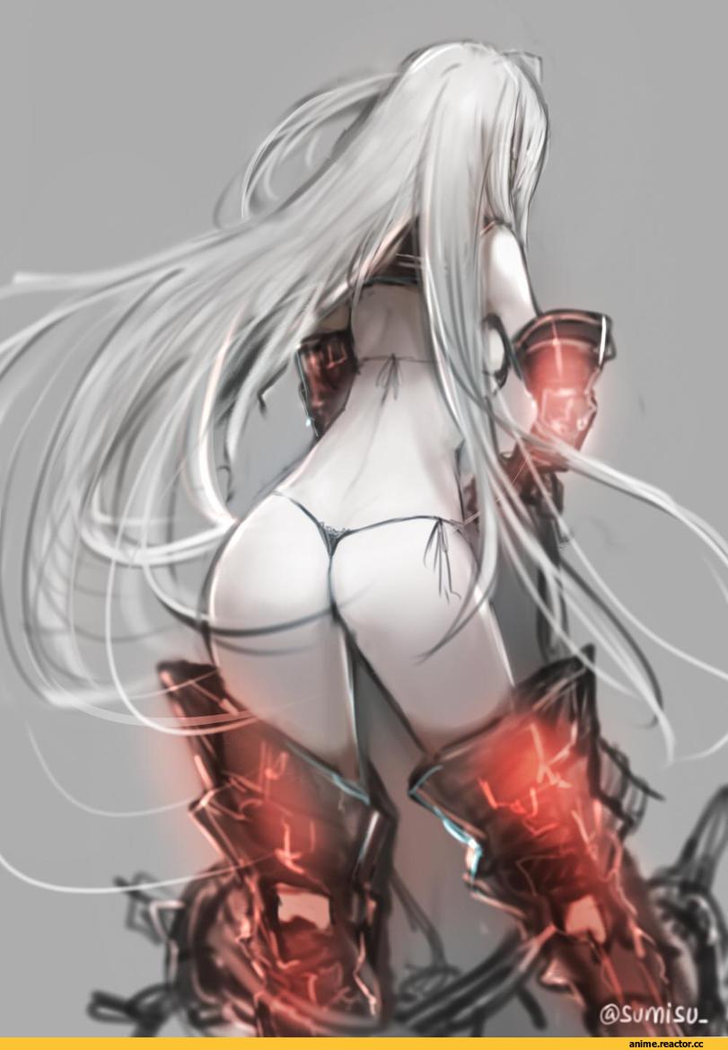 Aircraft Carrier Hime, Kantai Collection, Sumisu (Mondo), oshiri, Anime Ero, Anime