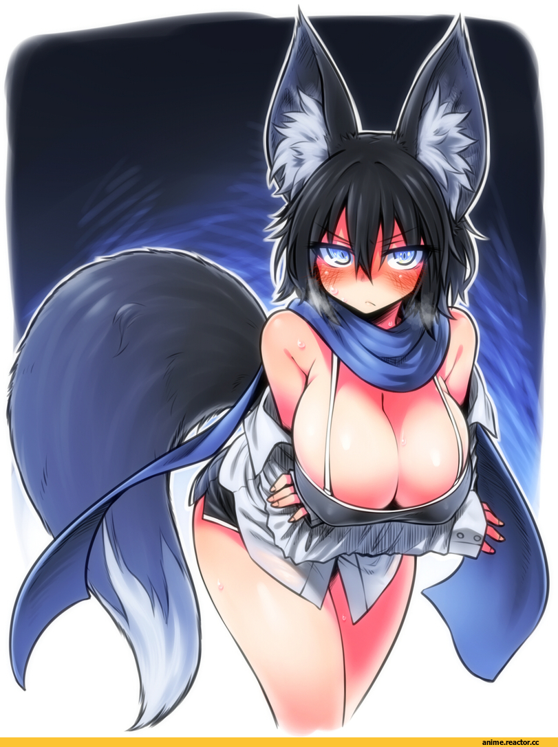 Chankodining Waka, Anime Art, nanashi (shirogane usagi), Anime Original, Anime Ero, Animal Ears, Kitsune, Anime