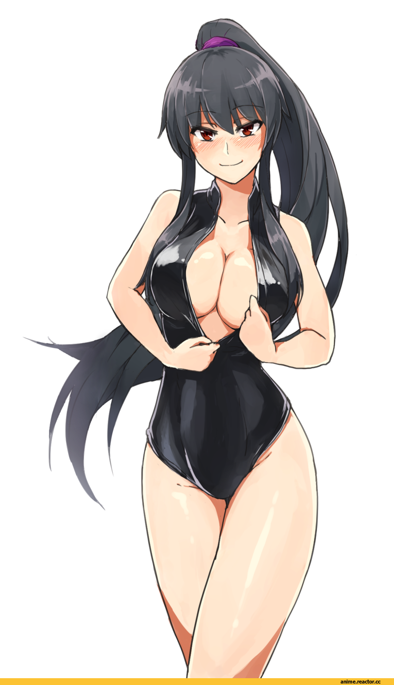 Anime Ero Swim, Anime Ero, Yahagi, Kantai Collection, Front zipper swimsuit, Anime