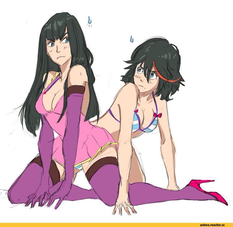 Matoi Ryuuko, Kill la Kill, Satsuki Kiryuuin, ME!ME!ME!, crossover, Anime Ero, Anime