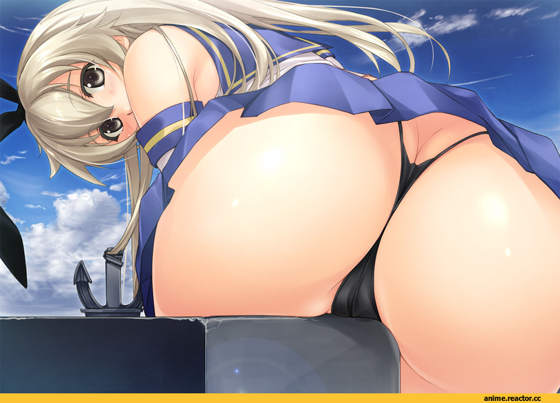 Shimakaze, Kantai Collection, koba, oshiri, Anime Ero, Anime