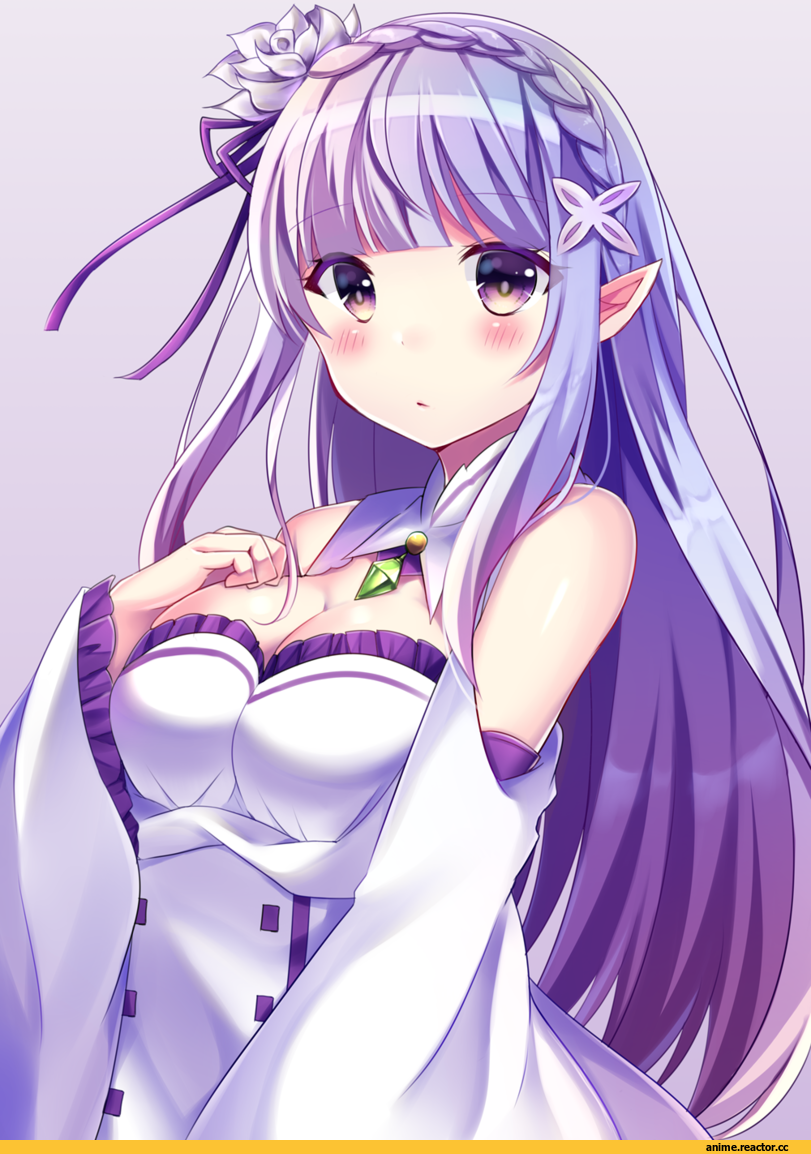 Emilia (re zero), Re Zero Kara Hajimeru Isekai Seikatsu, Anime Art, Anime