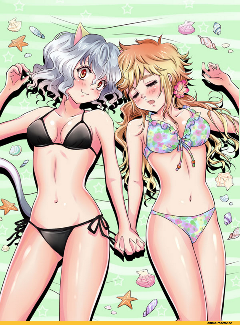 Hunter X Hunter, Neferpitou, Komugi, neko, Animal Ears, Anime Ero Swim, Anime Ero, Anime