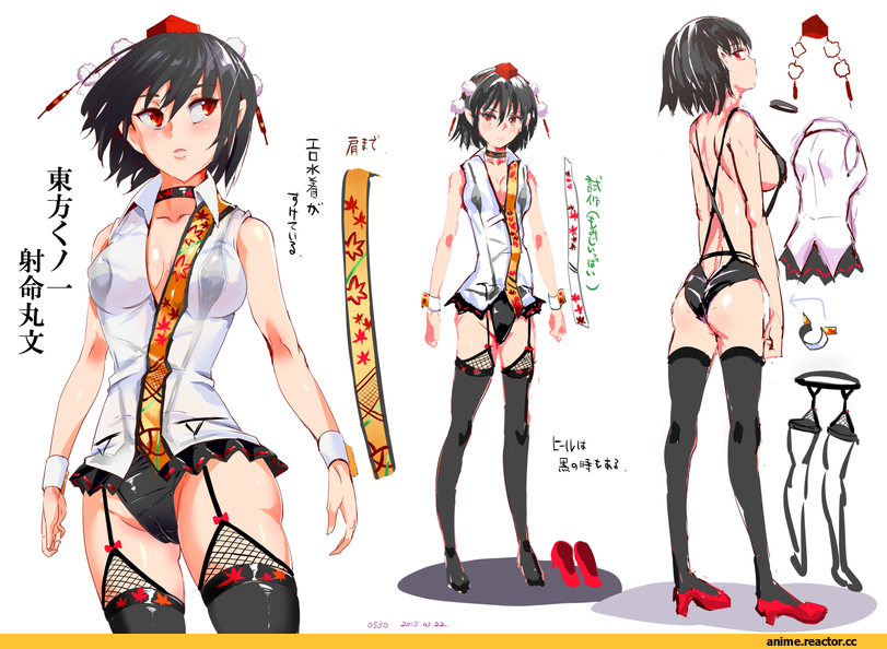 Touhou Project, Shameimaru Aya, nyuu (manekin-eko), Anime Ero, Anime