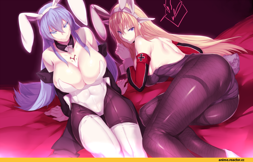Esdeath, Bismarck (Kantai Collection), Kantai Collection, Akame ga kill, Anime Ero, hews hack, Anime Art, Usagimimi, Animal Ears, Anime