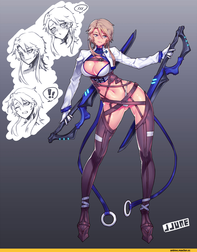 Anime Art, Jjune, Anime Няши, Опасные Няшки, Anime Ero, closers, Anime