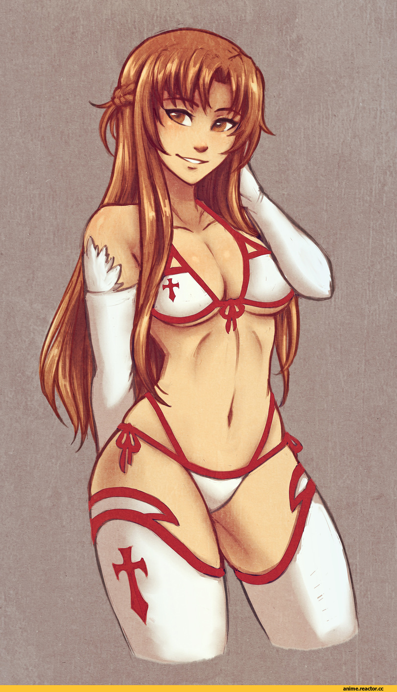 k-y-h-u, artist, art, красивые картинки, Sword Art Online, Asuna, Anime Ero, Anime