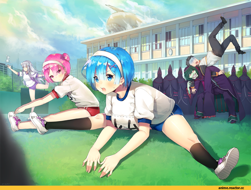 Ayami (Annahibi), Rem (re zero), Re Zero Kara Hajimeru Isekai Seikatsu, Ram (Re Zero), Natsuki Subaru, Emilia (re zero), petelgeuse romaneeconti, Anime