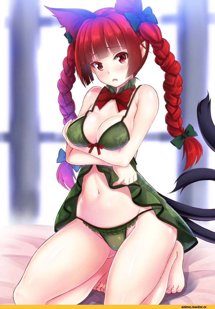 Anime Ero, Touhou Project, Kaenbyou Rin, Animal Ears, Nekomata, Ebi 193, Anime Art, Anime Ero Oppai, Anime Ero Pussy, Anime