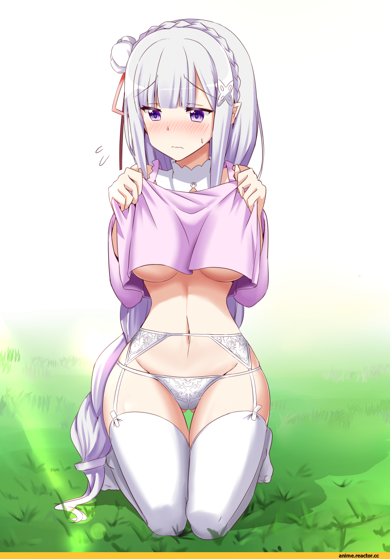 Re Zero Kara Hajimeru Isekai Seikatsu, Emilia (re zero), Anime Ero, Anime Ero Pantsu, Minato Yoshihiro, Anime
