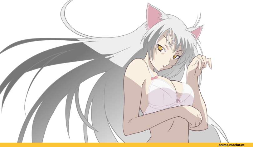 Tsubasa Hanekawa, Monogatari (Series), neko, Animal Ears, Anime Adult pantsu, Anime Ero, хайрез, в комментариях еще одна, Anime