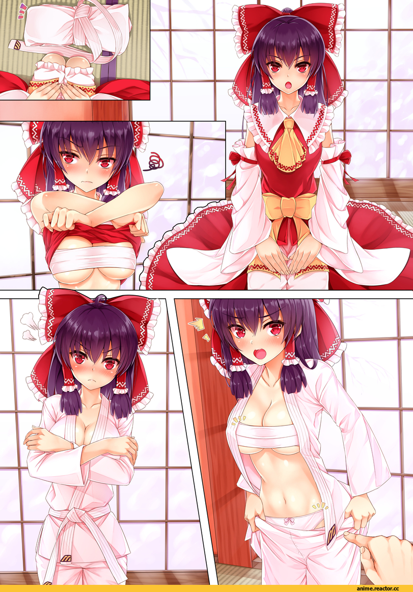 Anime Ero, Hakurei Reimu, Touhou Project, kitou kaitai, Anime