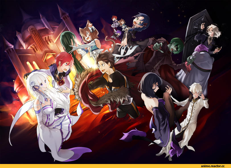 Emilia (re zero), Natsuki Subaru, Reinhard van Astrea, Felix Argyle, Elsa Granhilte, inawa akito, Crusch Karsten, Julius Juukulius, regulus corneas, Petelgeuse Romanée-Conti, Anime, Re Zero Kara Hajimeru Isekai Seikatsu, Meili Portroute