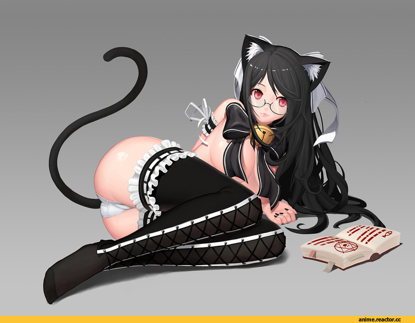 neko, Animal Ears, Adult pantsu, Anime Ero, Anime Ero Megane, AO, Anime Art, oshiri, naco (manacool), Anime