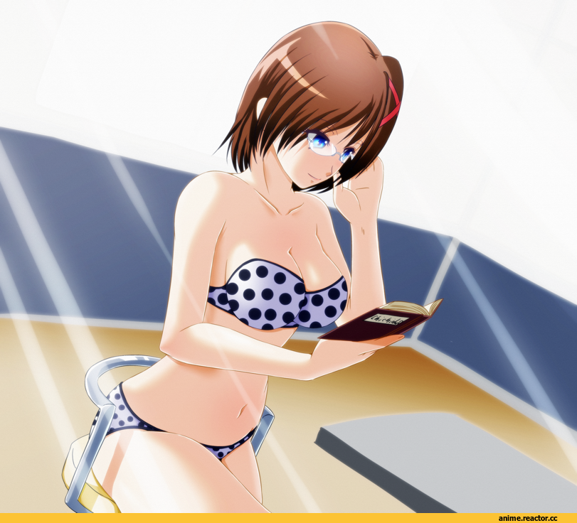 yagami hayate, Anime Ero Megane, Anime Ero, Anime Ero Swim, Mahou Shoujo Lyrical Nanoha, Tappa (Esperanza), Anime