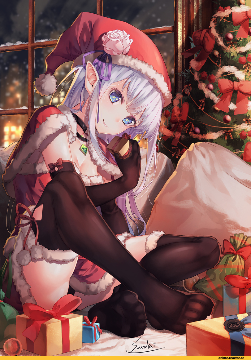 Saraki, Anime Art, Emilia (re zero), Re Zero Kara Hajimeru Isekai Seikatsu, Anime Christmas, Anime Ero Pantsu, Anime Ero, Anime