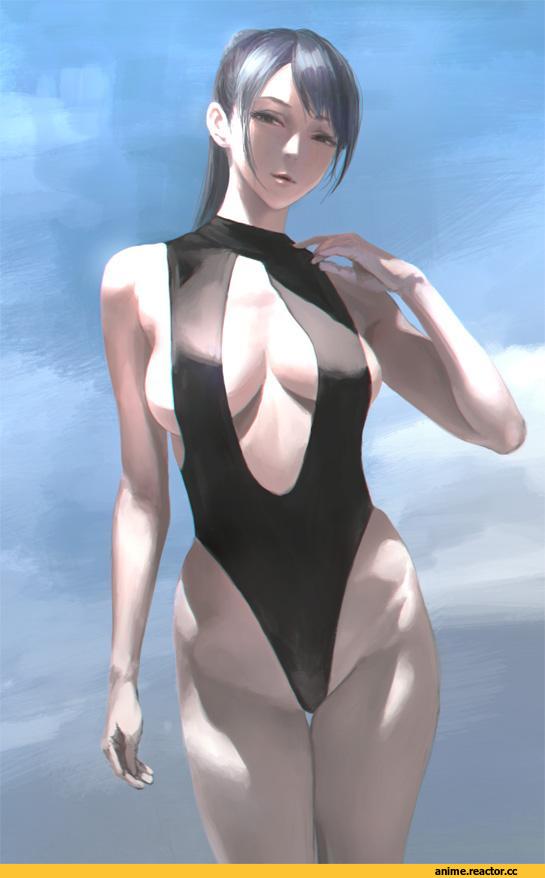 Anime Art, sgk, Anime Ero Swim, Anime Ero, Anime