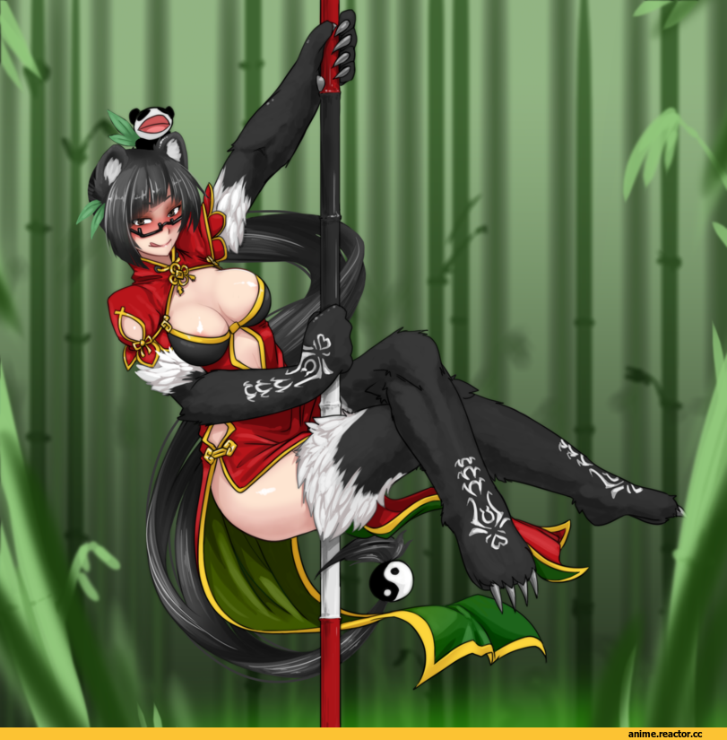 Monster Girl (Anime), Anime Art, less, ren xiongmao (MGE), Blazblue, Игры, Litchi Faye-Ling, crossover, Anime Ero, Anime
