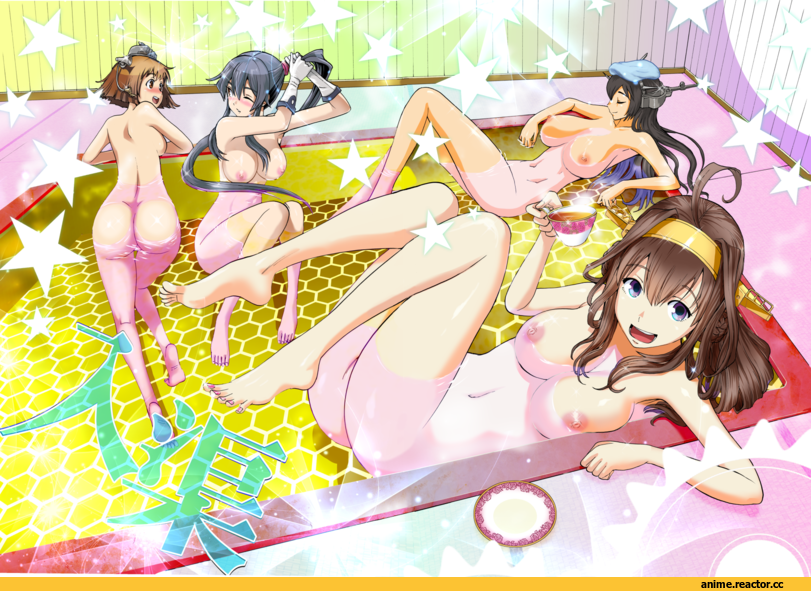Kongou (Kantai Collection), Kantai Collection, Nagato (Kantai Collection), Yahagi, Yukikaze, Anime Ero Swim, Anime Ero, Anime Ero Oppai, oshiri, kamitsuki manmaru, Anime