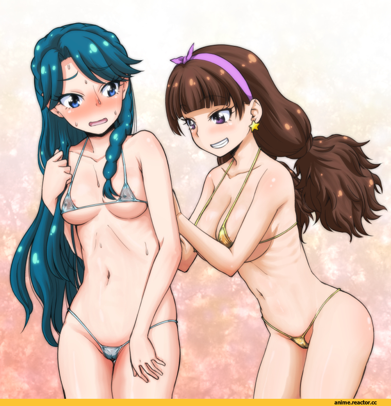 Anime Art, hone (koppun), Anime Ero, Anime Ero Swim, Precure, go! princess precure, amanogawa kirara, kaidou minami, Anime