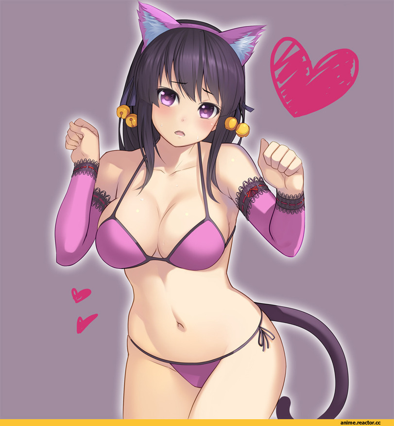 Anime Art, km (km517), Animal Ears, neko, Anime Ero, Anime Ero Swim, beatmania iidx, umegiri hifumi, Anime
