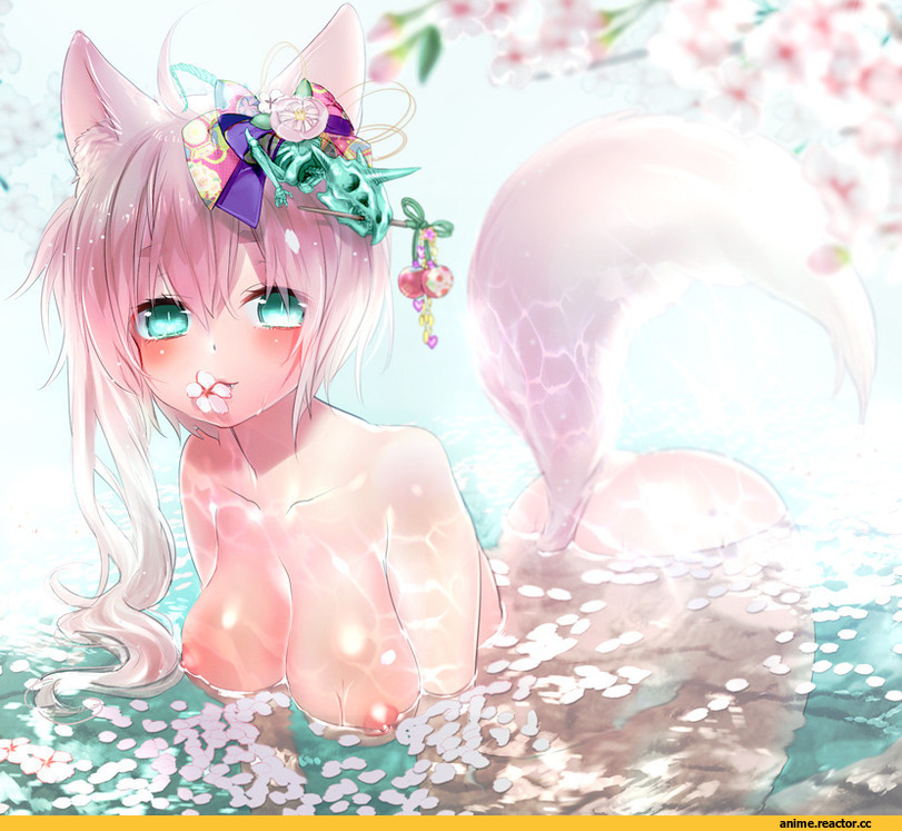 Anime Original, Anime Art, Animal Ears, Kitsune, Anime Ero, Anime Ero Swim, Anime Ero Oppai, Anime