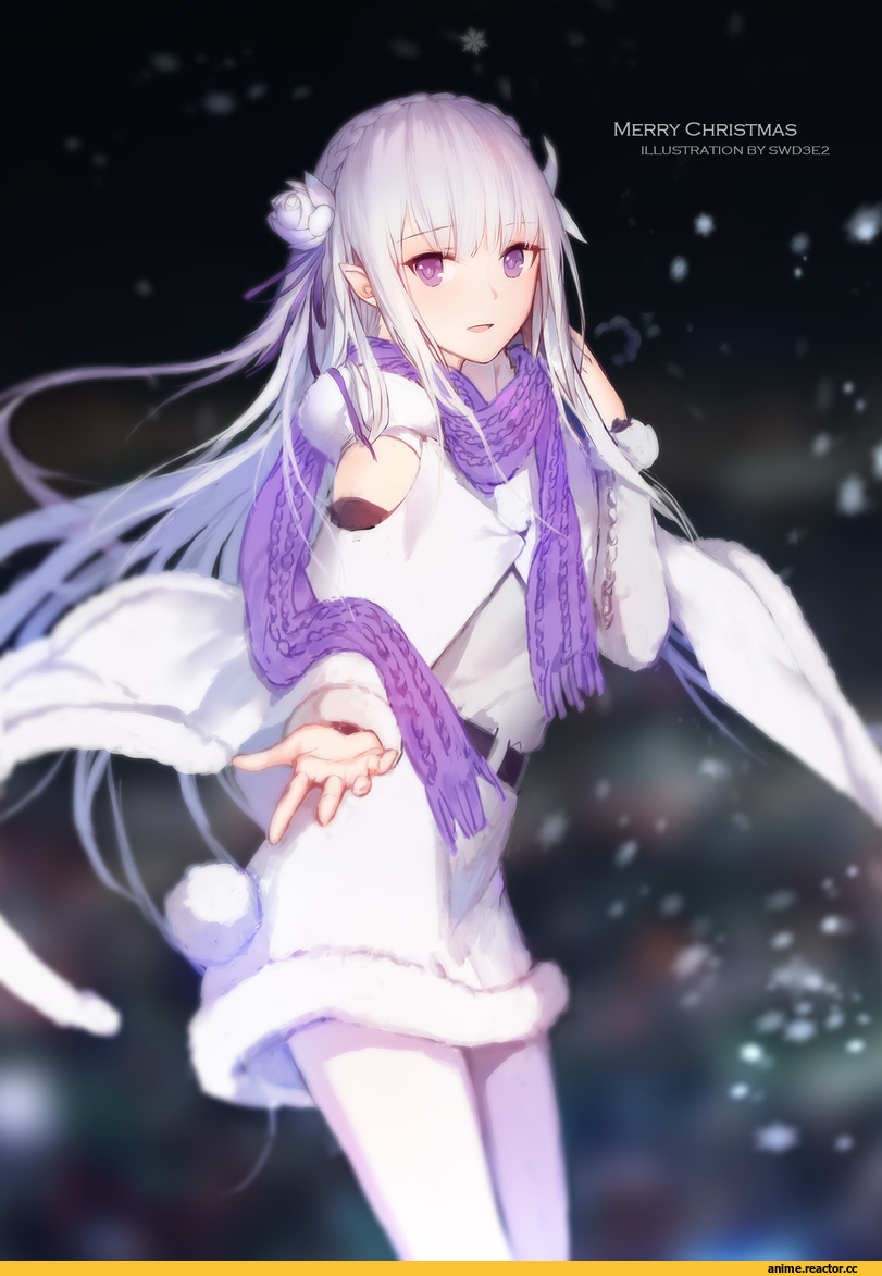 Swd3e2, Anime Art, Anime Christmas, Re Zero Kara Hajimeru Isekai Seikatsu, Emilia (re zero), Azur Lane, Cleveland (Azur Lane), Eldridge (Azur Lane), Helena (Azur Lane), Anime
