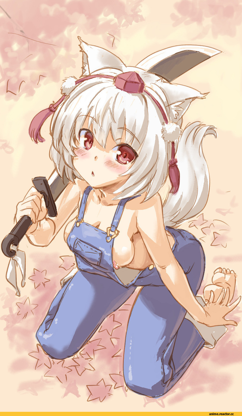 Touhou Project, Inubashiri Momiji, Anime Ero, Animal Ears, Inumimi, Опасные Няшки, Anime Няши, Anime