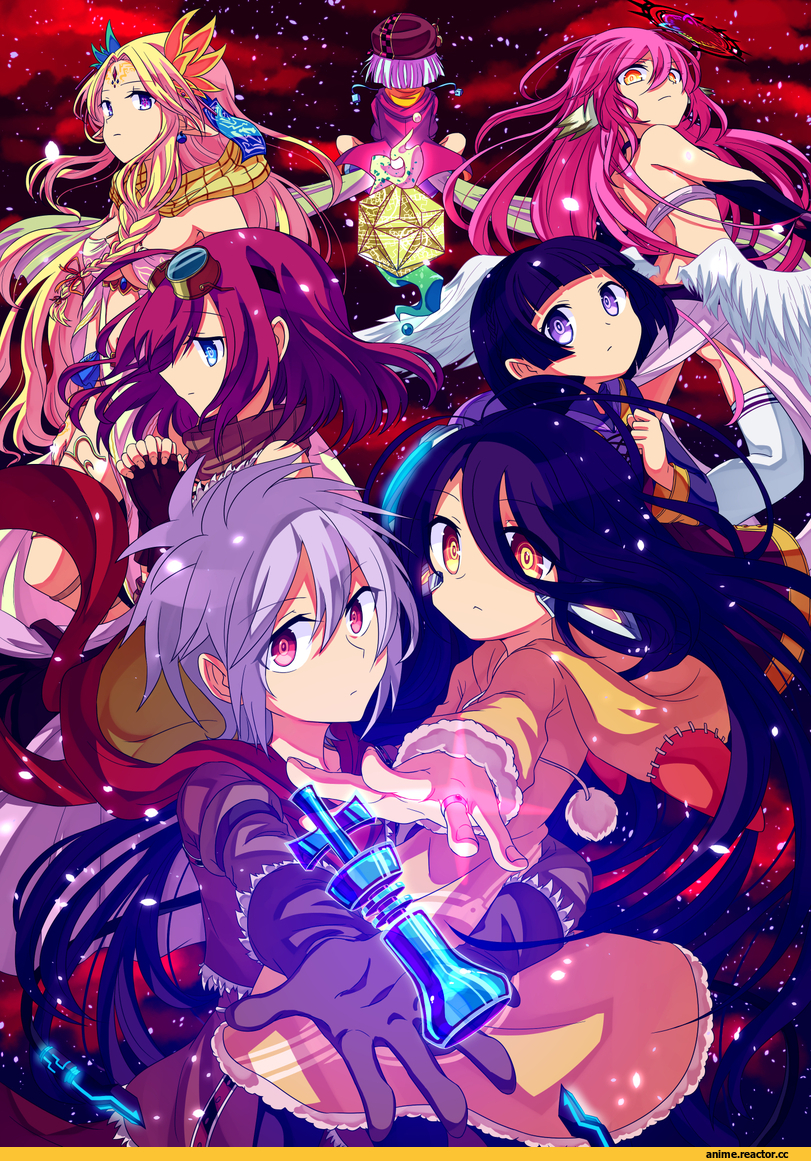 No Game No Life, Tet (NGNL), Jibril, Shuvi Dola, Stephanie Dola, Riku Dola, Nonna Zell, Shinku Nilvalen, Anime