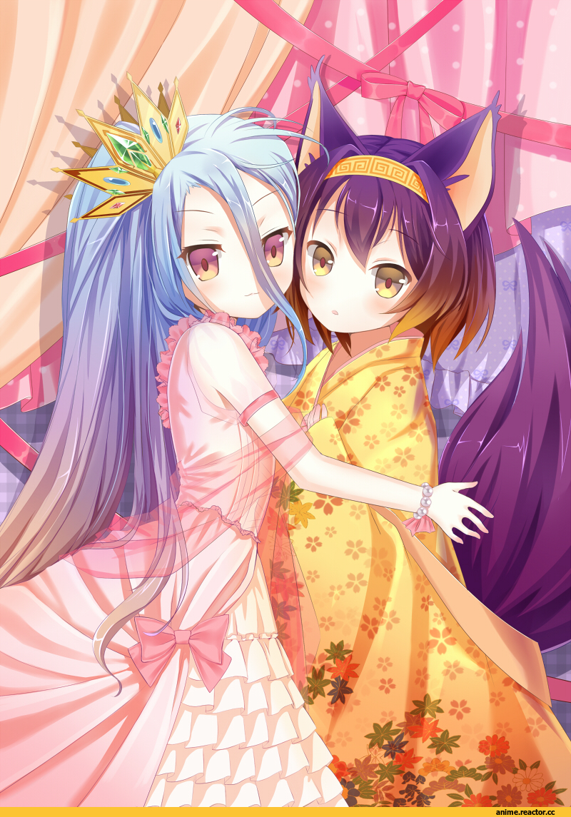 Hatsuse Izuna, No Game No Life, Kitsune, Animal Ears, Shiro (NGNL), Anime