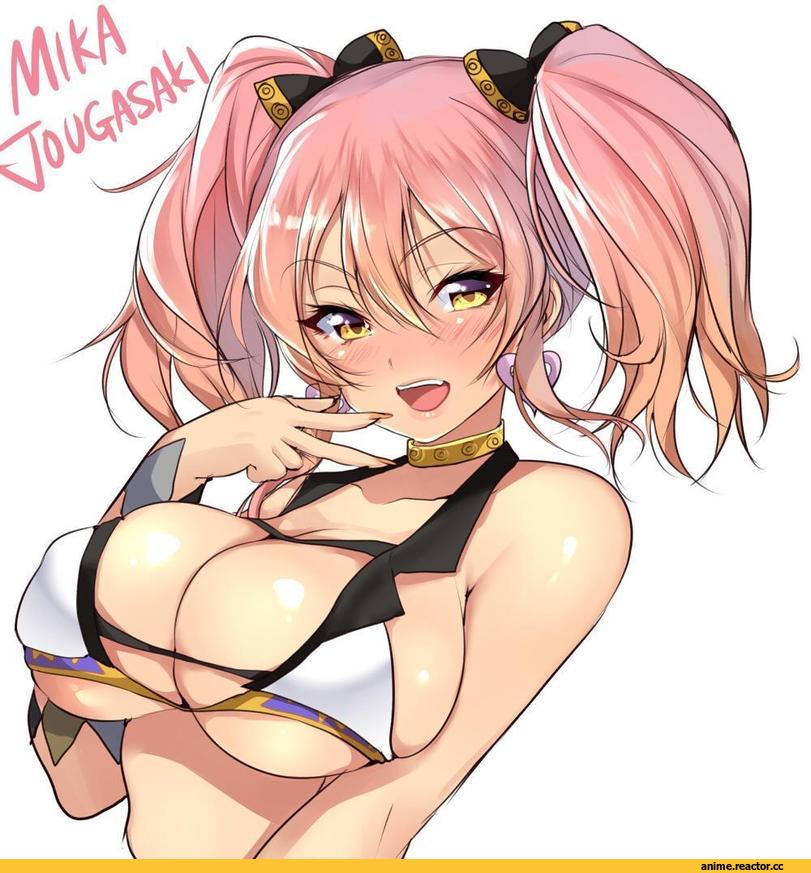 Jougasaki Mika, Idolmaster, Matarou (genkai toppa), Anime Art, Anime Ero, Anime