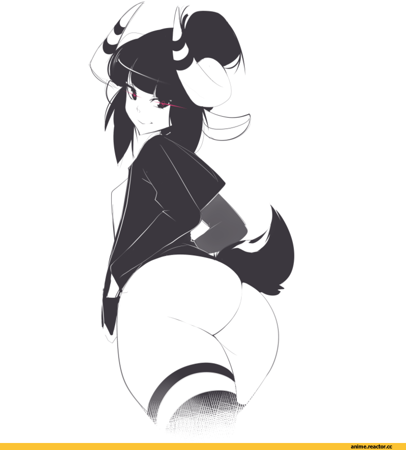stickysheep, Anime Original, Anime Art, Anime Ero Ass, Anime Ero, Monster Girl (Anime), Monochrome (Anime), Anime