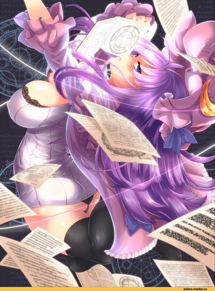 Patchouli Knowledge, Touhou Project, Adult pantsu, Anime Ero, Anime