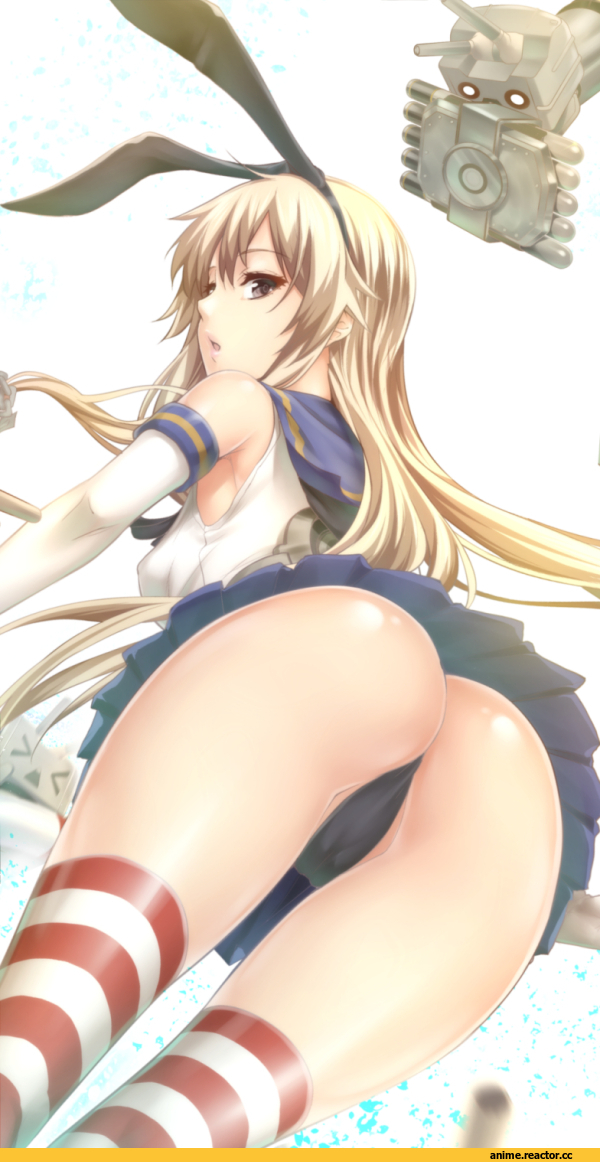 Shimakaze, Kantai Collection, Zucchini, Anime Art, oshiri, Anime Ero, Adult pantsu, Anime