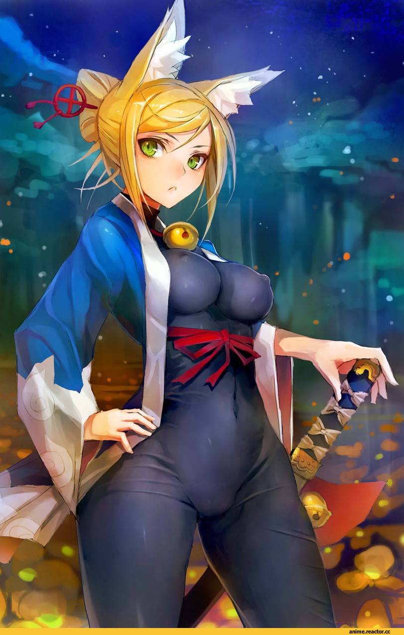 Samurai (7th dragon), 7th dragon, taishi (picchiridou), Anime Art, Kitsune, Animal Ears, Опасные Няшки, Anime Няши, Anime Ero, Anime