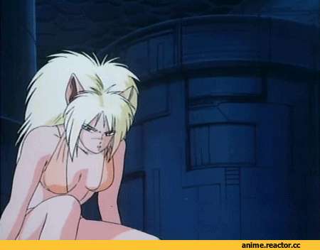 anime гифка, Dominion Tank Police, Annapuma, сиська, цензура, Animal Ears, Anime Ero, Anime OldSchool, Anime