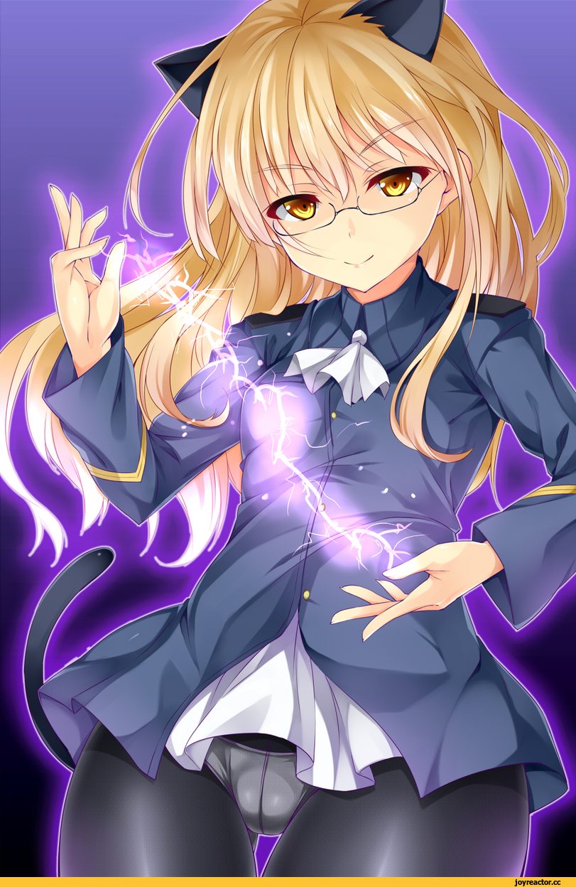 Perrine H. Clostermann, Strike Witches, Megane, Animal Ears, Adult pantsu, Anime Ero, neko, Anime