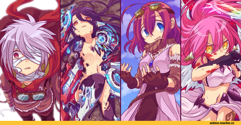 No Game No Life, Corone Dola, Shuvi Dola, Riku Dola, Jibril, Anime