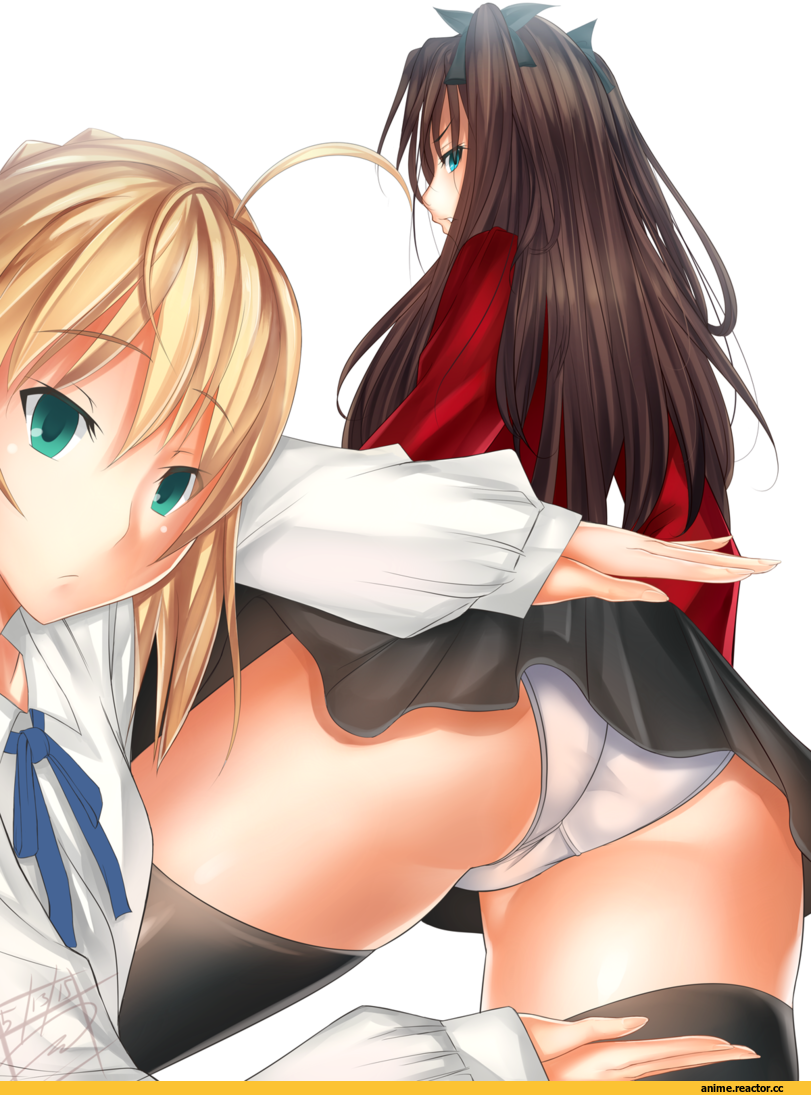 Toosaka Rin, Fate (series), Saber (Fate), oshiri, Anime Ero, Adult pantsu, Tony Guisado, Anime