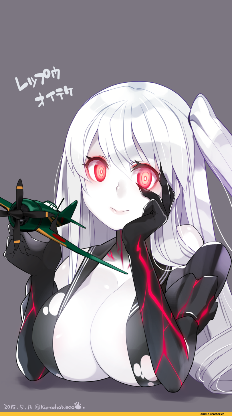 Aircraft Carrier Hime, Kantai Collection, kuro chairo no neko, Anime Ero, Anime